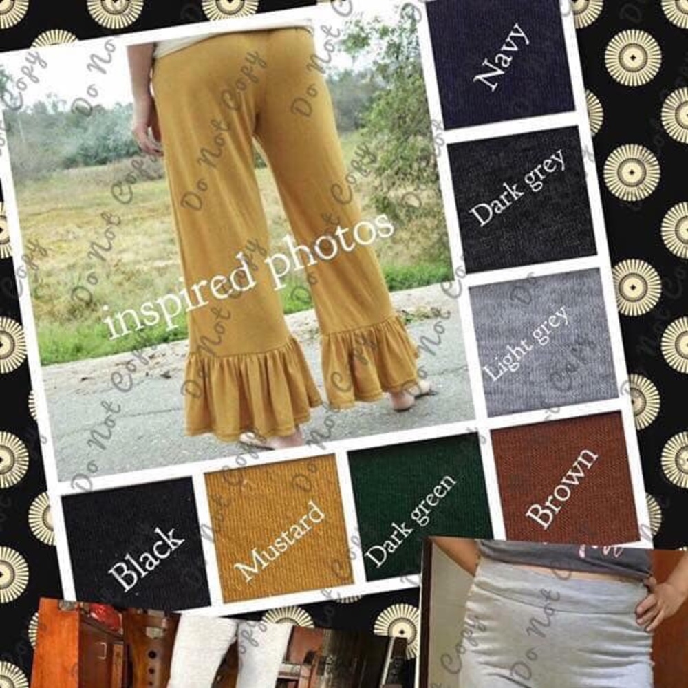 Ruffle Bottom Pants